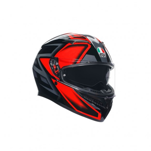 CASCO AGV K3 E2206 - COMPOUND BLACK/RED