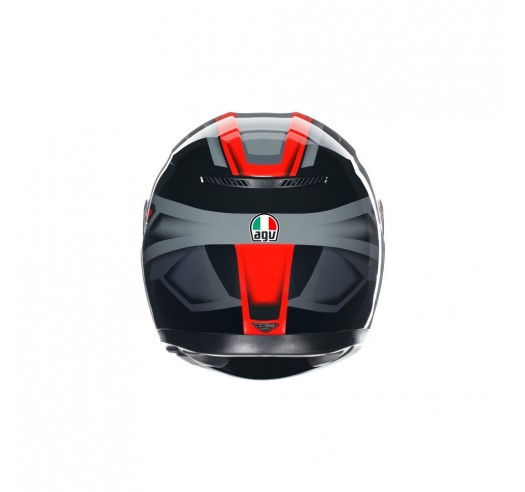 CASCO AGV K3 E2206 - COMPOUND BLACK/RED CASCO AGV K3 E2206 - COMPOUND BLACK/RED