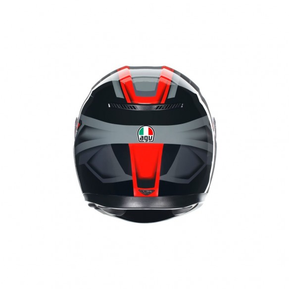 CASCO AGV K3 E2206 - COMPOUND BLACK/RED
