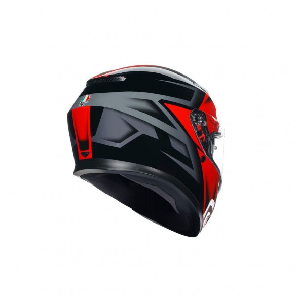 CASCO AGV K3 E2206 - COMPOUND BLACK/RED
