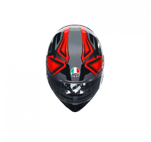 CASCO AGV K3 E2206 - COMPOUND BLACK/RED CASCO AGV K3 E2206 - COMPOUND BLACK/RED