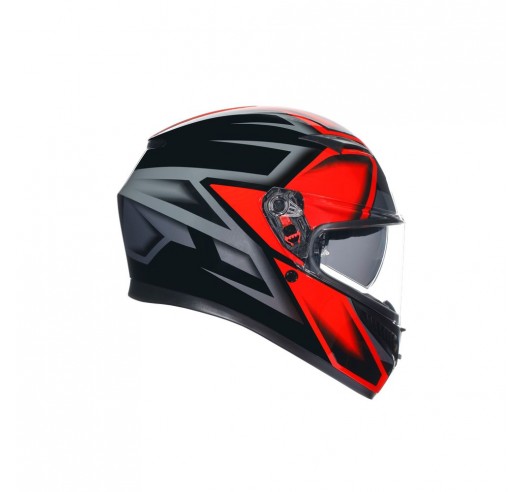 CASCO AGV K3 E2206 - COMPOUND BLACK/RED CASCO AGV K3 E2206 - COMPOUND BLACK/RED