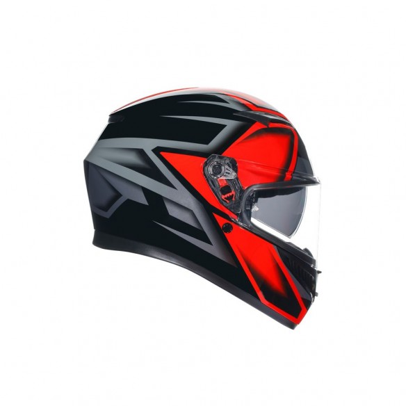 CASCO AGV K3 E2206 - COMPOUND BLACK/RED
